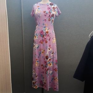 Purple Floral Maxi Dress
